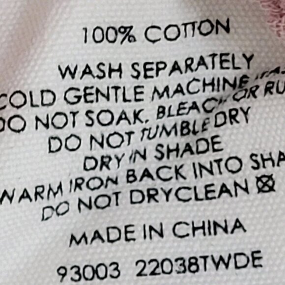 Decjuba Muted Pink 100% Cotton Muslin Short Cuffed Sleeve Top Size Small S - Picture 4 of 12